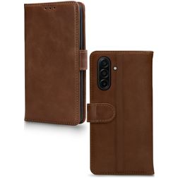 Mobilize Wallet Samsung Galaxy A17 Skóra naturalna Etui z klapką typu portfel - Brązowy