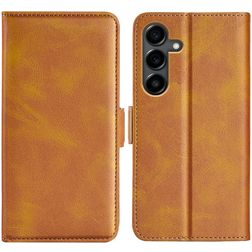 Mobigear Slim Magnet Samsung Galaxy S25 FE Funda tipo libro Cartera - Coñac