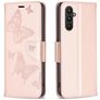 Mobigear Butterfly Samsung Galaxy A24 Wallet case - Rose Gold