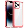 Mobigear Crystal iPhone 14 Pro Max Plástico rígido Capa traseira - Transparente / Vermelho