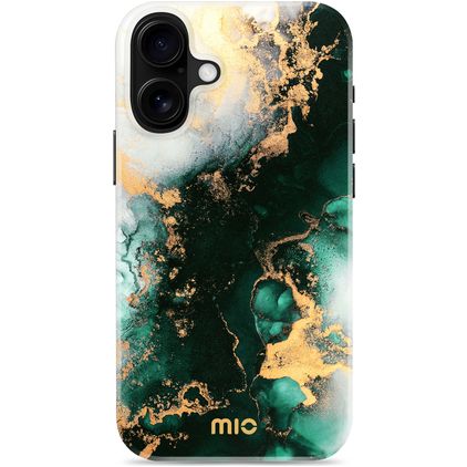 MIO iPhone 16 Plus MagSafe Plástico rígido Capa traseira - Green Marble