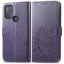Mobigear Clover Motorola Moto G50 Etui z klapką typu portfel - Fioletowy
