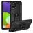 Mobigear Armor Ring Samsung Galaxy A22 4G Plástico rígido Capa traseira Antichoque com anel - Preto