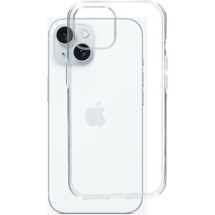 Mobiparts Classic Clear iPhone 15 Flexible TPU Back cover - Clear