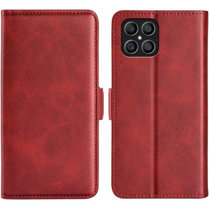 Mobigear Slim Magnet HONOR X8 Cover a libro portafoglio - Rosso