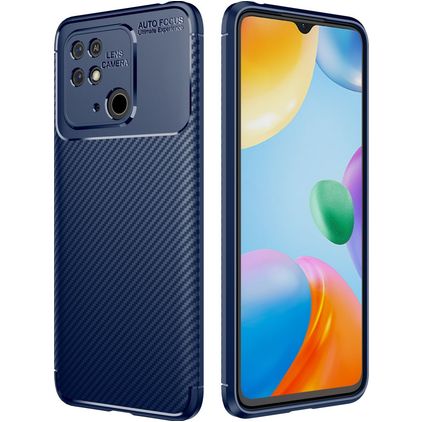 Mobigear Racing Xiaomi Redmi 10C TPU flexível Capa traseira - Azul