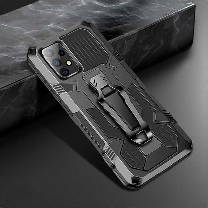 Mobigear Armor Stand Samsung Galaxy A52s 5G Hardcase Back cover Antiurto con supporto - Nero