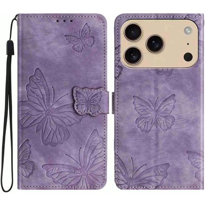 Mobigear Butterfly iPhone 17 Pro Max Wallet case - Purple