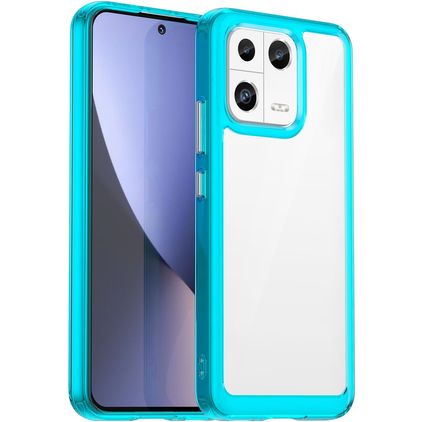 Mobigear Crystal Xiaomi 13 Hardcase Back cover - Trasparente / Turchese