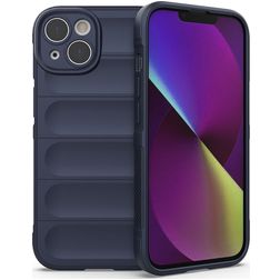 Mobigear Bumpy iPhone 14 Joustava TPU Suojakuori - Tummansininen