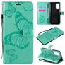 Mobigear Butterfly Xiaomi Mi 10T Capa livro Carteira - Turquesa
