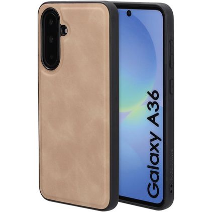 Mobiparts Classic Samsung Galaxy A36 MagSafe TPU / Poliuretano (PU) Back cover - Moonstone Beige