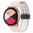 Mobigear Sport Plus Mag Silikon Smartwatch Armband Magnetlås - 22 mm - Vit / Rosa