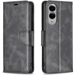 Mobigear Excellent Samsung Galaxy S25 Edge Plånboksfodral med sedelfack - Svart