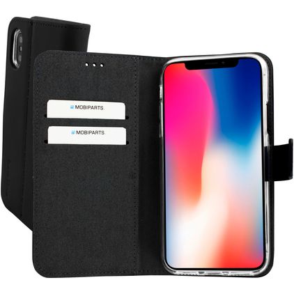 Mobiparts Premium Wallet iPhone X Etui z klapką typu portfel - Czarny