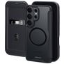 Mobiparts Shield Line Samsung Galaxy S26 Ultra MagSafe Cover a libro - Nero