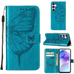 Mobigear Butterfly Samsung Galaxy A55 Etui z klapką typu portfel - Niebieski