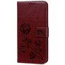 Mobigear Roses Samsung Galaxy A10 Cover a libro portafoglio - Marrone