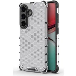 Mobigear Honeycomb Samsung Galaxy S26 Hårdt Bagsidecover Stødsikkert - Hvid
