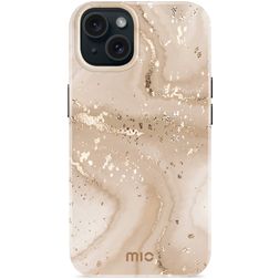 MIO iPhone 15 MagSafe Hard Case Back cover - Gold Marble