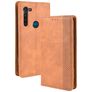 Mobigear Sensation Motorola Moto G8 Power Wallet case - Cognac