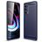 Mobigear Brushed Slim Motorola Edge (2021) Flexibel TPU Skal - Marinblå