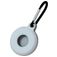 Mobigear Circle Key Apple AirTag Fodral Flexibel TPU Nyckelring - Vit