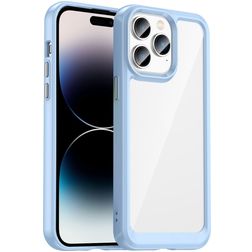 Mobigear Crystal iPhone 14 Pro Max Tvrdý plast Zadní kryt - Průhledná / Modrá