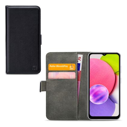 Mobilize Classic Gelly Wallet Samsung Galaxy A03s Lompakkokotelo + Setelitasku - Musta