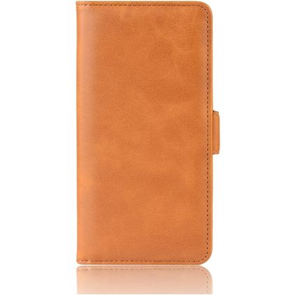 Mobigear Slim Magnet Samsung Galaxy A01 Wallet case - Cognac