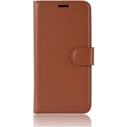 Mobigear Classic Samsung Galaxy A6 Plus (2018) Funda tipo libro Cartera - Coñac