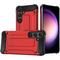 Mobigear Outdoor Samsung Galaxy S24 Hard Case Back cover Shockproof - Red