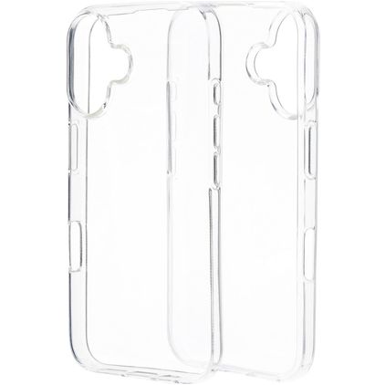 Mobiparts Classic Läpinäkyvä iPhone 16 Joustava TPU Suojakuori - Läpinäkyvä