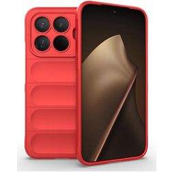 Mobigear Bumpy Xiaomi 15T Pro Fleksibel TPU Bagsidecover - Rød