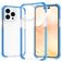 Mobigear Full Bumper iPhone 14 Pro Max Plástico rígido Capa traseira Antichoque - Transparente / Azul