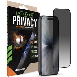 Striker Xtreme Impact Privacy iPhone 18 Pro Cristal templado Protector de pantalla - Compatible con fundas - Negro