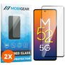 Mobigear Premium Samsung Galaxy M52 Szkło hartowane Ochrona ekranu - Kompatybilna z etui - Czarny (2 szt.)