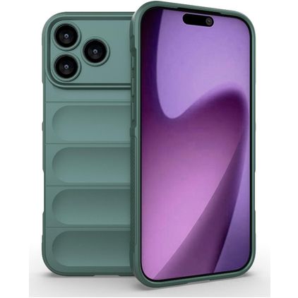Mobigear Bumpy iPhone 18 Pro Max Flexibilní TPU Zadní kryt - Zelená