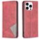 Mobigear Rhombus Slim iPhone 16 Pro Wallet case - Red