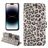 Mobigear Leopard iPhone 14 Pro Max Plånboksfodral med sedelfack - Brun