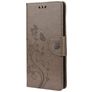 Mobigear Flowers Samsung Galaxy A23 Plånboksfodral med sedelfack - Grå