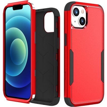 Mobigear Ultra Tough iPhone 15 Hardcase Back cover Antiurto - Rosso