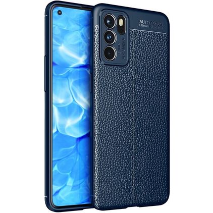 Mobigear Luxury OPPO Reno 6 5G TPU flexível Capa traseira - Azul