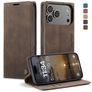 CaseMe 013 iPhone 18 Pro Pungetui med Seddelrum - Coffee