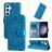 Mobigear Sunflower Samsung Galaxy S24 Capa livro Carteira - Azul