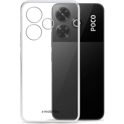 Mobilize Gelly Transparente POCO M6 TPU flexível Capa traseira - Transparente
