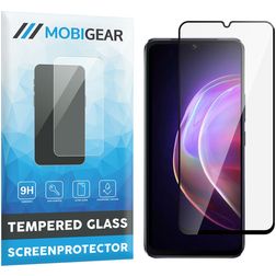 Mobigear Premium Vivo V21 Vidro temperado Película de ecrã - Compatível com capas - Preto