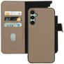 Mobiparts Samsung Galaxy A34 Case Genuine Leather Detachable 2-in-1 Wallet Case Wallet - Taupe