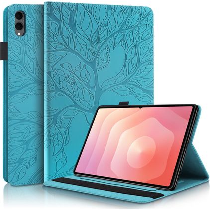 Mobigear Tree Samsung Galaxy Tab S11 Ultra Etui z klapką + Uchwyt na rysik - Niebieski