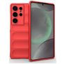 Mobigear Bumpy Samsung Galaxy S25 Ultra Flexibilní TPU Zadní kryt - Červená
